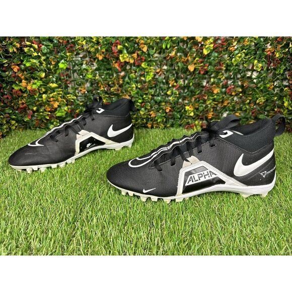 11 Nike Alpha Menace Varsity 3 Football Shoes Black CV0586-001 Lace Up Men’s 11 - Picture 3 of 8